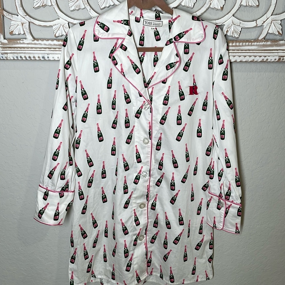 Toss Designs champagne night shirt